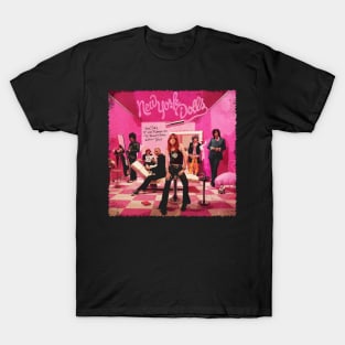 Streetwise Glam New York Dolls' Urban Swagger T-Shirt